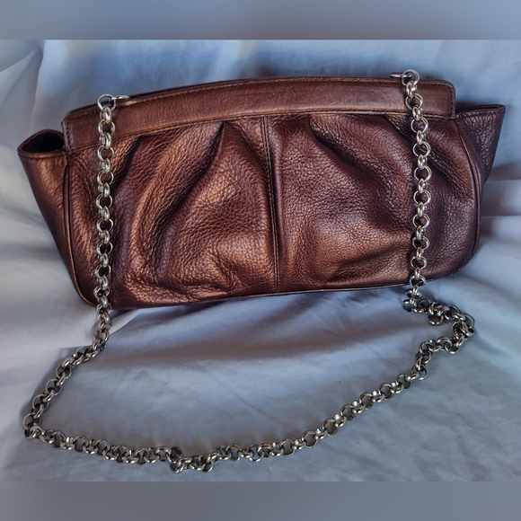 Kate Landry Copper Leather Solid Handbag! - Picture 8 of 16